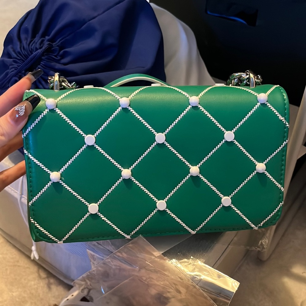 Green Charles & Keith bag, brand new, Thailand Limited